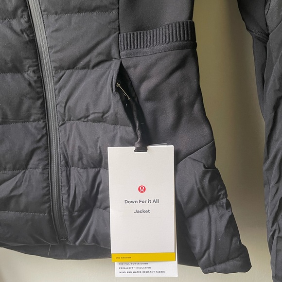NWT Lululemon down for it all jacket black - Picture 4 of 16